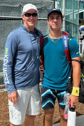 Kaylan Bigun in action at the Sarasota Open