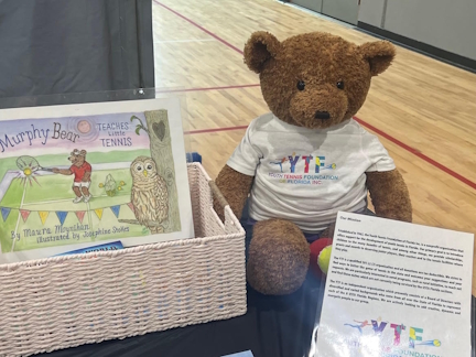 Maura Moynihan with Murphy Bear